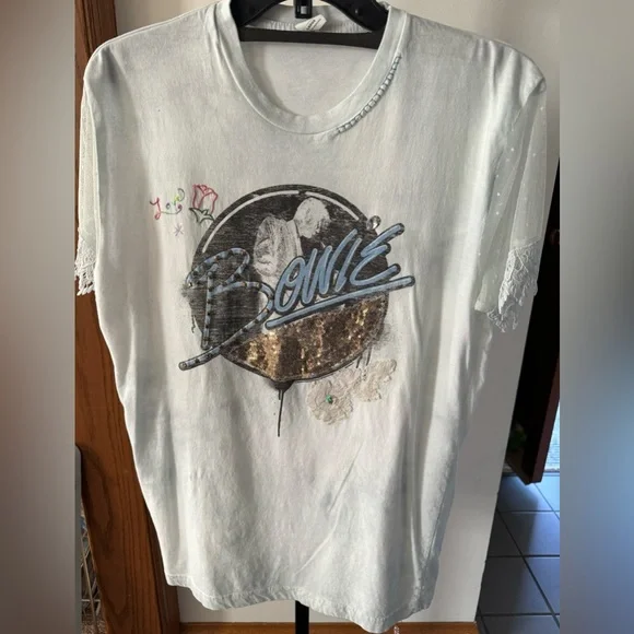 NWT LoveShackFancy Size Large Vintage Music Tee - Perfect for Festival Season! - Picture 2 of 12